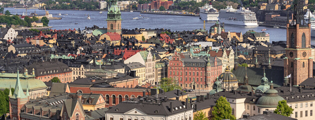 Fototapeta na wymiar Overlooking Stockholm