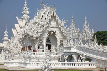 View of the White Temple, Chiang Rai, Thailand