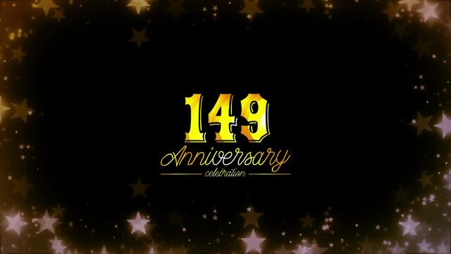 To celebrate an anniversary Day Organized,   149  Years Celebration , effect Color Pure logo HD Videos