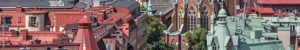 Poster Gothenburg rooftops