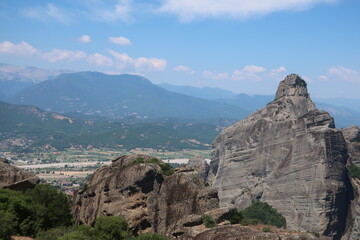 View from a monastery in Meteora