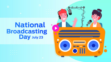National broadcasting day on july 23