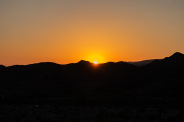 Obraz premium Simi Valley Hills Sunset