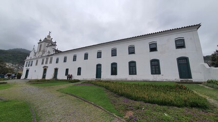 Convento do Carmo in Angra dos Reis. The Carmelites built the convent between 1613 and 1617. Angra dos Reis- Rio de Janeiro- Brazil- October 5, 2020. - obrazy, fototapety, plakaty