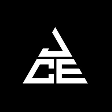 JCE triangle letter logo design with triangle shape. JCE triangle logo design monogram. JCE triangle vector logo template with red color. JCE triangular logo Simple, Elegant, and Luxurious Logo. JCE 