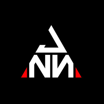 JNN triangle letter logo design with triangle shape. JNN triangle logo design monogram. JNN triangle vector logo template with red color. JNN triangular logo Simple, Elegant, and Luxurious Logo. JNN 