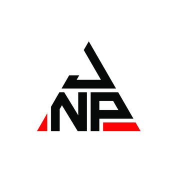 JNP triangle letter logo design with triangle shape. JNP triangle logo design monogram. JNP triangle vector logo template with red color. JNP triangular logo Simple, Elegant, and Luxurious Logo. JNP 