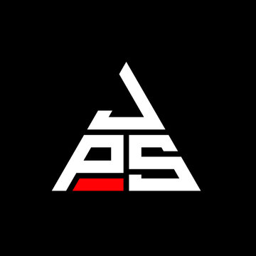 JPS triangle letter logo design with triangle shape. JPS triangle logo design monogram. JPS triangle vector logo template with red color. JPS triangular logo Simple, Elegant, and Luxurious Logo. JPS 