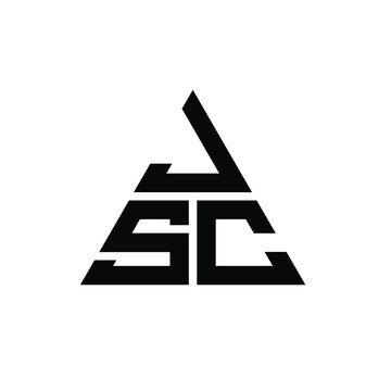 JSC triangle letter logo design with triangle shape. JSC triangle logo design monogram. JSC triangle vector logo template with red color. JSC triangular logo Simple, Elegant, and Luxurious Logo. JSC 
