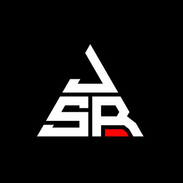 JSR triangle letter logo design with triangle shape. JSR triangle logo design monogram. JSR triangle vector logo template with red color. JSR triangular logo Simple, Elegant, and Luxurious Logo. JSR 