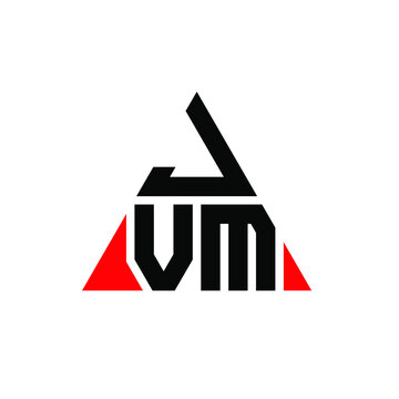 JVM triangle letter logo design with triangle shape. JVM triangle logo design monogram. JVM triangle vector logo template with red color. JVM triangular logo Simple, Elegant, and Luxurious Logo. JVM 