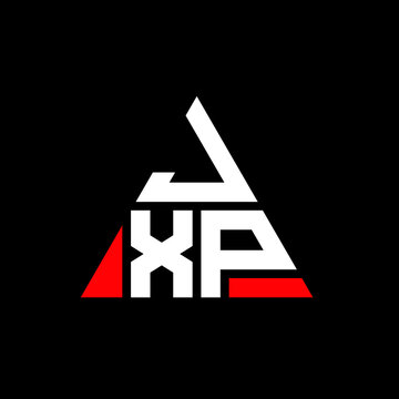 JXP triangle letter logo design with triangle shape. JXP triangle logo design monogram. JXP triangle vector logo template with red color. JXP triangular logo Simple, Elegant, and Luxurious Logo. JXP 