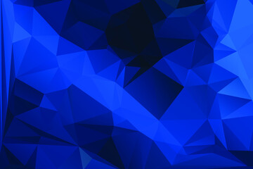 Blue Abstract Color Polygon Background Design, Abstract Geometric Origami Style With Gradient