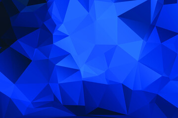 Blue Abstract Color Polygon Background Design, Abstract Geometric Origami Style With Gradient