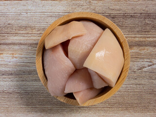 pickled santol  in bowl on wood table for food content.