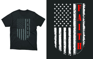 Patriotic Christian Faith Cross American Flag T-Shirt Vector Design, American Flag Faith Shirt, USA Flag Faith, 4th of july shirts, Independence Day Shirts, 4th Of July For Men, 4th Of July For Women 