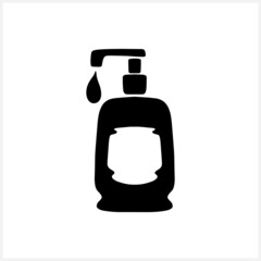 Doodle cream or soap icon. Vector stock illustration. EPS 10