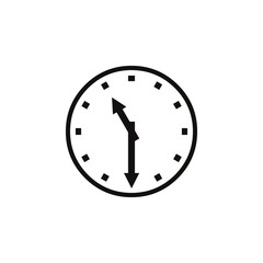 clock icon vector. clock icon isolated on white background