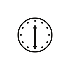 clock icon vector. clock icon isolated on white background