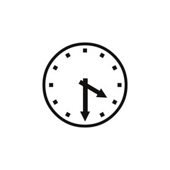 clock icon vector. clock icon isolated on white background
