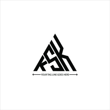 KSK letter logo creative design. KSK unique design
