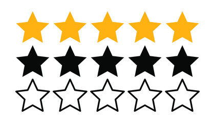 Star icon vector. star icon isolated on white background.