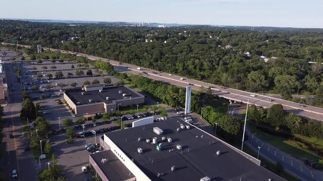 A shopping center near RT 3 in Braintree, Massachusetts.