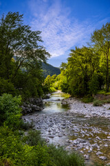 Landschaft im Triglav Nationalpark in Slowenien