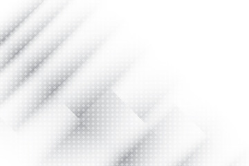Abstract  white and gray color, modern design background with halftone effect. Vector illustration.