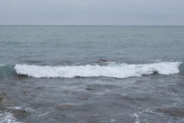 Beautiful seascape. Black Sea. Waves. 