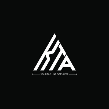 KTA letter logo creative design. KTA unique design

