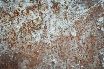 The texture of old rusty metal with paint residues