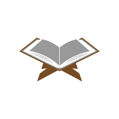 Open book icon design illustration