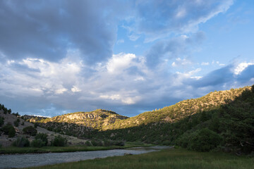 Sunset on the Rio Chama in New Mexico.