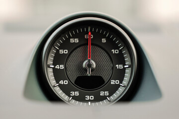 close up of a speedometer
