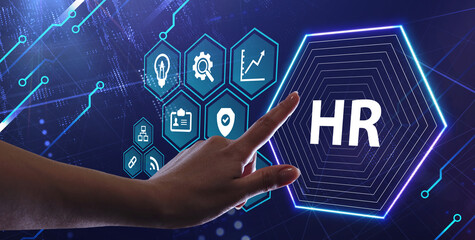 Business, Technology, Internet and network concept. Human Resources HR management recruitment employment headhunting concept.