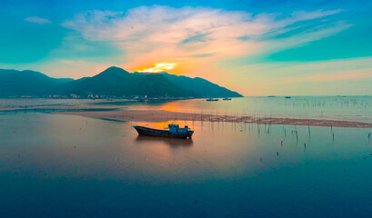 Fototapeta na wymiar Scenery of Xiapu beach, Ningde City, Fujian Province, China