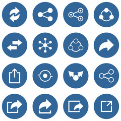 share icon set vector sign symbol