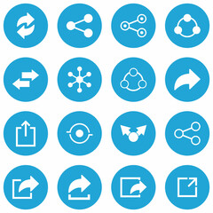 share icon set vector sign symbol