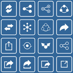 share icon set vector sign symbol