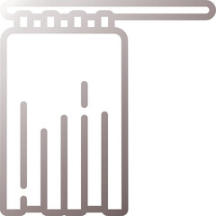 curtains gradient icon