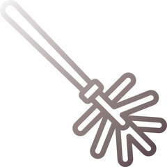 toilet brush gradient icon