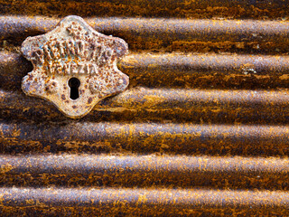 Rusty Lock in Venice, Italy