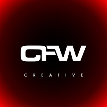 CFW Letter Initial Logo Design Template Vector Illustration
