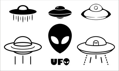 set of UFO icons