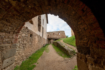 Fototapeta premium Ruin of King´s castle Tocnik (Točník) in Central Bohemia - Czech Republic. It was built by the Czech king Wenceslas IV at the turn of the 15th century.