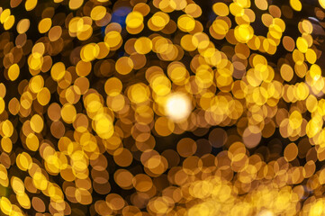 Night light at city colorful bokeh abstract background blur lens flare reflection beautiful circle glitter merry christmas and happy new year card celebration,Light street with dark night
