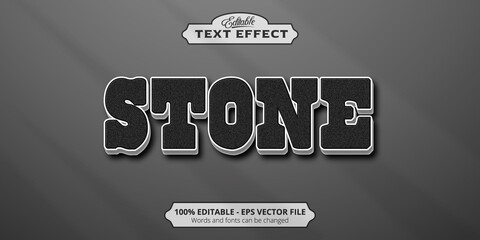 Editable text effect, Stone text