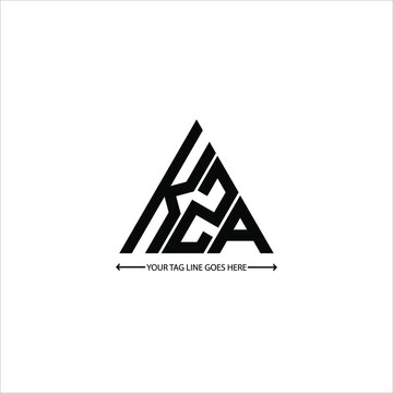 KZA letter logo creative design. KZA unique design