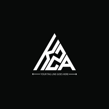 KZA letter logo creative design. KZA unique design